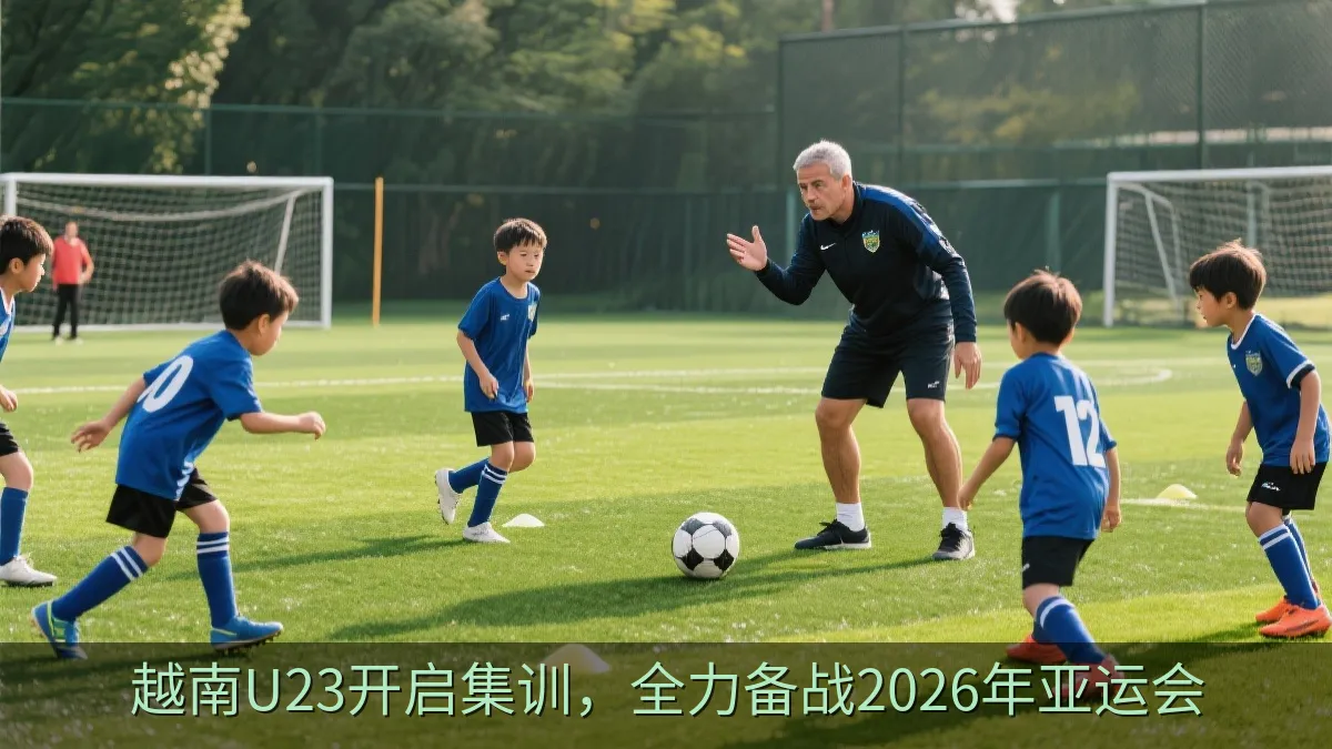 足球队进行控球和战术跑位训练